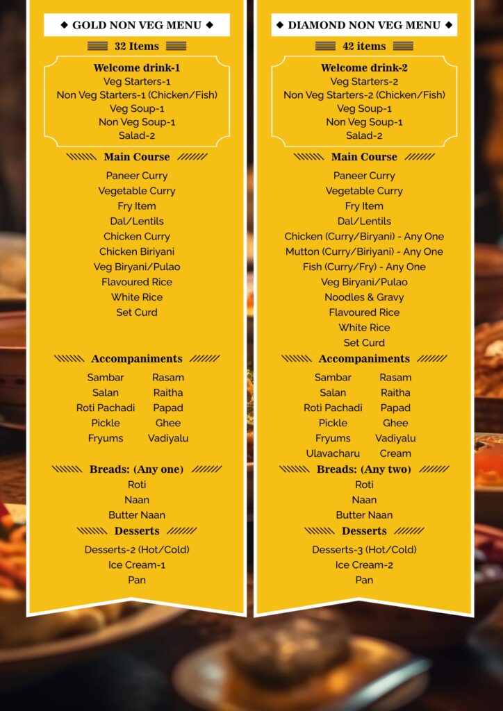 Ala Dakshinapuramlo - Menu Page